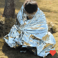 캠핑 담요 재난 물품 은박지 체온 은박 응급 은, 1개, 상세페이지 참조