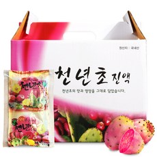 건강중심 국산 천년초 즙 100ml 60포 진액 줄기즙