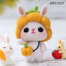 아트조이복숭아토끼
