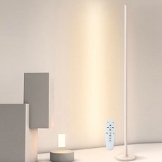 고릴라 무선 LED 플로어 장스탠드 조명 3색모드 밝기조절, 화이트