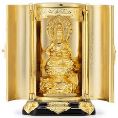 厨子 첨부 문수 보살 합금제 9.7cm[와타나베 경추작], 1개