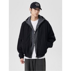 [에잇세컨즈] 패디드 데님 숏점퍼 블랙 (424X38LYY5)
