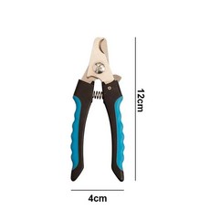 전문 애완견 고양이 손톱깎이 안전 가드 가위 애완 동물 발톱 관리 손질, 6. black blue S, 1개