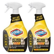 유한락스 펫 메스 리무버 탈취제 900ml + 750ml, 1세트