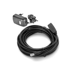 이지넷유비쿼터스 NEXT-USB10PW 리피터 케이블 (USB2.0 10M 블랙 전원아답터포함), 1개
