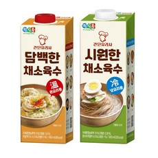 정식품 간단요리사 담백한 시원한 채소육수 2종 950ml 4팩 /6팩, 2.정식품 시원한 채소육수 950ml 4팩