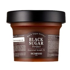 스킨푸드 블랙 슈가 퍼펙트 에센셜 스크럽 2X 210g, 1개