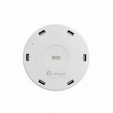 브리츠 Britz BA-UBC6 2.4A 51W 6포트 멀티 USB 충전기, 1개