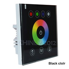 16W RGBW LED 광섬유 스타 천장 키트 335 가닥 4M 혼합 0 75mm 1 0mm 1 5mm 케이블 벽 스위치 터치 컨트롤러 포함, Black controller, 1개