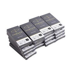 파카 잉크 만년필 카트리지 5p, 블랙, 20개입
