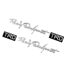 데일리쇼핑 자동차 손잡이 TRD 입체 스티커 엠블럼 2PCS 세트 레터링 튜닝스티커, 4세트, 블랙