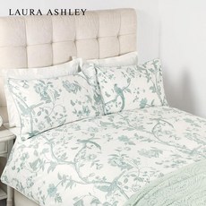 침구세트 Laura Ashley LauraAshley왕실 조경 순면 침구 쓰리피스 같이사용가능 침구커버 4피스세트, C02-220*230cm이불커버 1건 75*50cm베개커버 2건