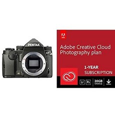 Pentax KP 24.32 LCD 3 개가 장착 된 초소형 내후성 DSLR Adobe Creative Cloud 포토 그래피 플랜이 포함, One Color_One Size, 상세 설명 참조0, 상세 설명 참조0