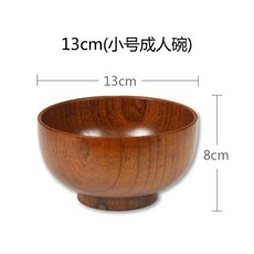 일본 나무 그릇 자연 대추 숟가락 젓가락 상자 과일 샐러드 국수, 6.13x8cm, 1개