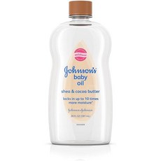 존슨즈베이비 오일 위드 쉐어 앤드 코코아버터 오일, 591ml, 1개