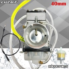 Lectron 고속 조절식 파워 제트 카브레타 케이블 포함 야마하 YZ250F KX250F CRF250R 용 32mm 40mm, 1개