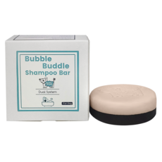 버블부들 강아지비누 투톤 목욕 샴푸바 거품망동봉 비누, 100g, 1개