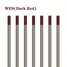 텅스텐 용접봉 TIG WSME 슈퍼 용접기용 텅스텐 바늘/와이어 전극 헤드 10 개, WES(Dark Red)_1.6 미리메터 | 150mm