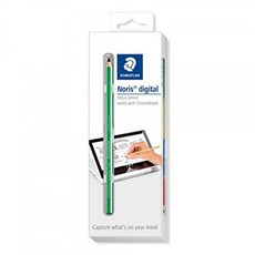STAEDTLER 녹색 Noris Digital for Chromebook EMR Stylus 미세한 0.7mm 팁이있는 터치 스크린 입력 펜, 단일상품, 단일상품