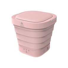 미니탈수기 휴대용 미니 전기 세탁기 초음파 터보 세탁 여행 110V 220V 접이식, 1개