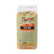 Bobs Red Mill 베지터블 수프(야채수프) 믹스 아침 식사 밥스 레드밀 뮤즐리 통밀 곡물 가루 파우더 제빵, 1개, 28 온즈