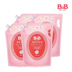 굿앤맘/ 비앤비 섬유유연제 자스민 리필 2100ml x 4, 세제/섬유유연제_02_자스민 용기x4