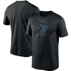 [미국정품] 284624 나이키 MLB팀 티셔츠 Miami Marlins Nike Large Logo Legend Performance T-Shirt - Blue