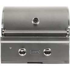 코요태 C시리즈 28인치 천연가스 그릴 2 버너 빌트인 40 000 BTU C1C28NG, Stainless Steel