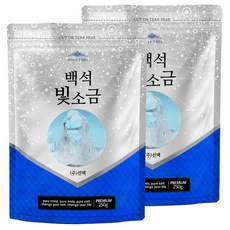 백석빛소금 천일염용융 고급소금 용융소금, 250g, 2개