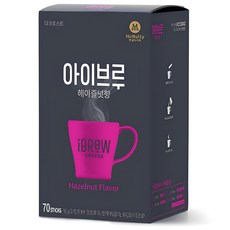 아이브루 헤이즐넛향 원두커피믹스, 1g, 70개입, 1개 1g, 1개, 70개입
