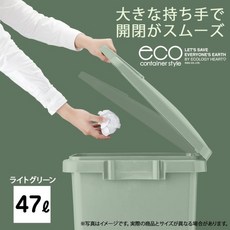다람쥐 쓰레기통 손잡이 핸들 라이트 그린 45L eco 컨테이너 스타일 2 일본 CS2-45J, 03 라이트 그린, 03 45L, 01 1개