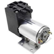 마이크로 진공 펌프 DC 12V 65Kpa 펌핑 전기 공기 샘플링 액체 펌프 브래킷 포함 미니 전기 공기 펌핑 부스터 1, 1개