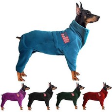 도그코트 도그재킷 폴라 플리스 펫 방풍견 스웨터 애완동물 어패럴 따뜻한 패딩 겨울용 강아지용 소형 중대형 도그옷 퍼플XL, X-Large, Blue