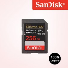 샌디스크코리아 공식인증정품 Extreme Pro 익스트림 프로 SDXC UHS-2 SD메모리카드 UHS-II V60 SDXEP 256GB