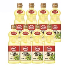 해표 콩기름 식용유 500ml, 8개