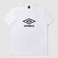 [국내백화점판] UMBRO 엄브로 24년신상 에센셜 스판 빅로고 반팔 티셔츠 (화이트)