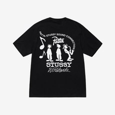 스투시 patta 사운드 티셔츠 블랙