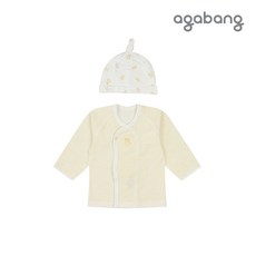 아가방 중계점*BEST* 삐약 배내저고리 (+모자)50% 봄에탄생할우리아가 병아리 와펜 포인트 배냇저고리 모자 세트 출산 준비는 믿을 수 있는 아가방과 함께