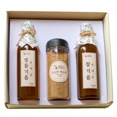 3종 저온압착 국산 참기름 선물세트 350ml 200g 명절 선물세트 답례품