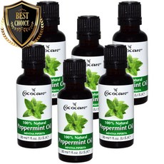 코코케어 100 % 천연 페퍼민트 오일 30ml, 수량: 6　　　　　(상품코드676p)