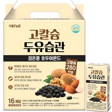 高鈣核桃杏仁黑豆奶, 190ml, 16個
