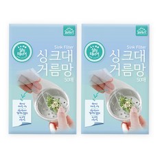 살림테리어 싱크대 거름망, 50개, 2세트
