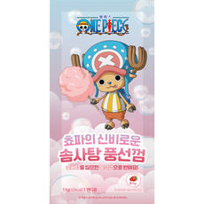 원피스 쵸파의 신비로운 솜사탕 풍선껌 딸기향 20g 1P, 1개