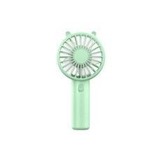 휴대용 소형 선풍기 USB 충전 야외 대형 바람 조용한 미니 전기 선풍기 신제품, green, 1개