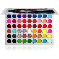 DE'LANCI Glitzer Lidschatten Palette 번트 - Matt und Schimmer 54 Farbe Hochpigmentette Schminkpale, 1, 단일옵션