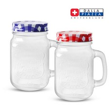 ETC 아이스 드링크자 유리컵 500ml, 01 아이스드링크자 500ml - 레드체크, 1개