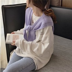 숏 숄 여성 외 가을 어깨 인싸템 치마 꼬임 보호 목 페이크 칼라 넥워머