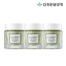 김정문알로에 큐어 안티에이징 크림S 50g 3개