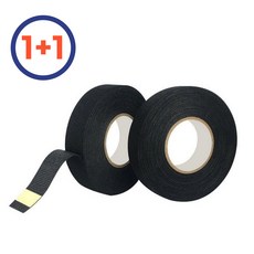 1+1 절연 테이프 자동차 전기 배선 내열 천 테이프 25mmx15M, 부직포테이프_폭25mm 2개, 2개