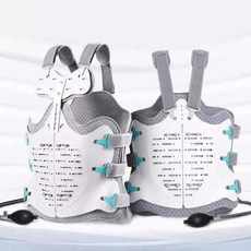 갈비뼈 보호대 척추 가슴뼈 보호 흉부 늑골 고정 허리, 1) 허리 에어백과 스트랩 M, 1개